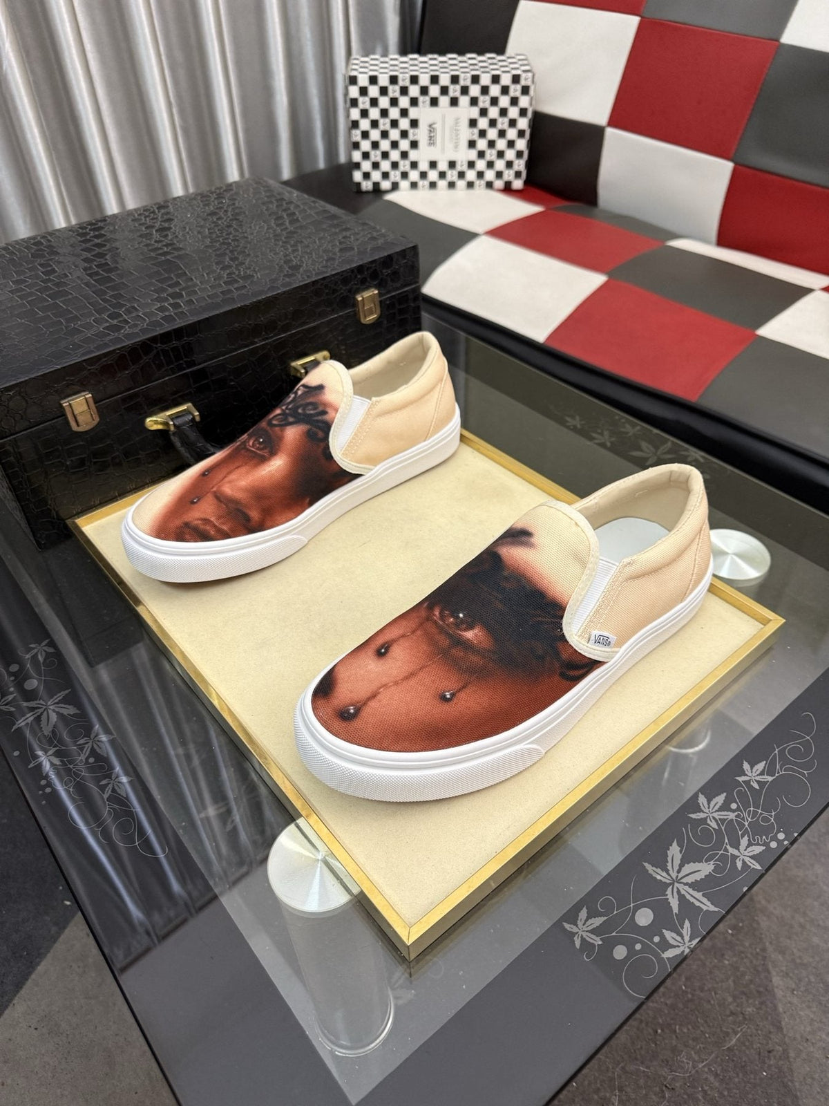 Vans Graphic Slip-On Sneakers — front