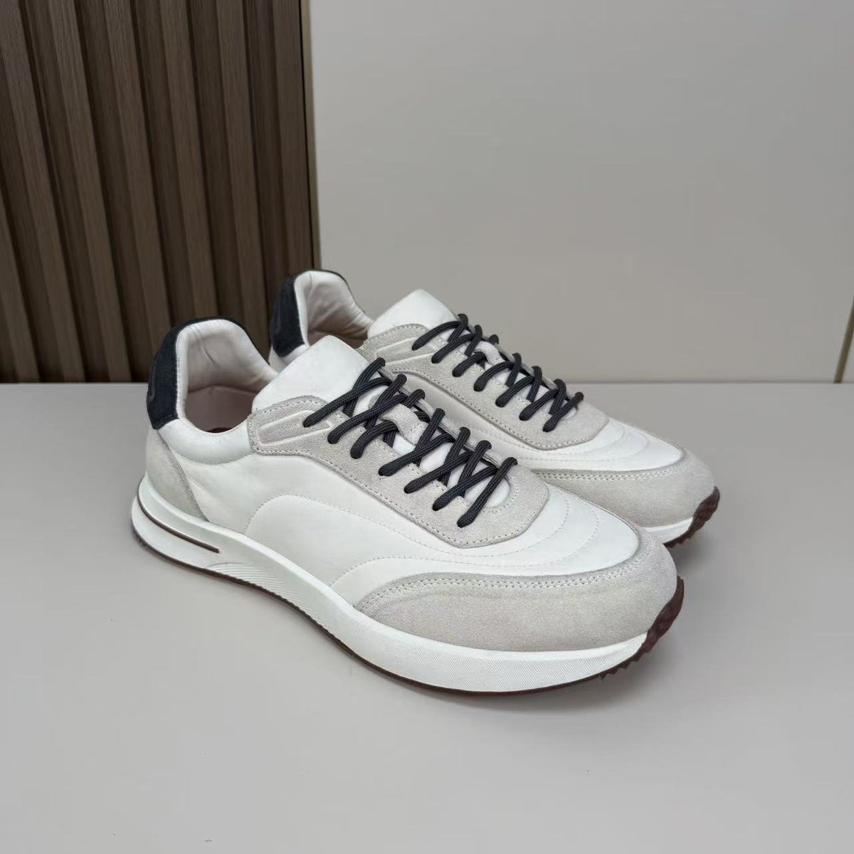 Loro Piana Contrast Lace-Up Sneakers — hero