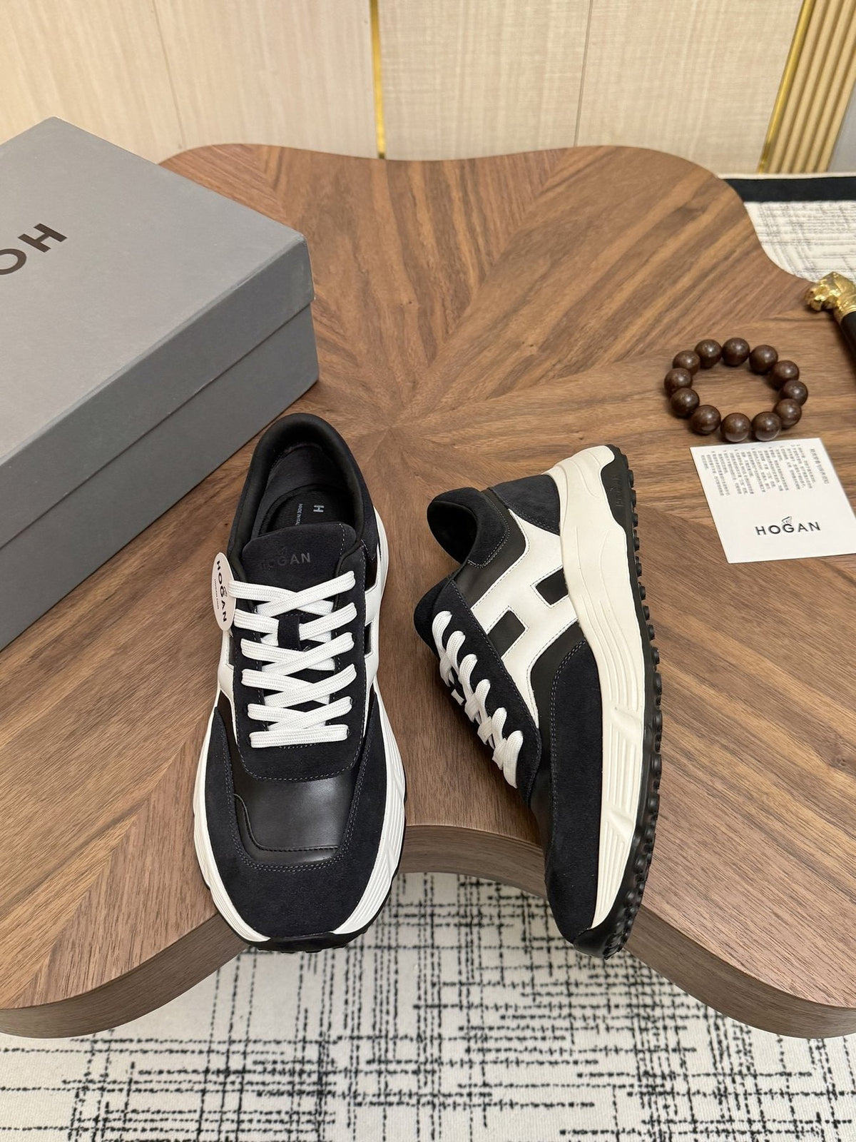 Hogan H-Stripes Platform Sneakers — front