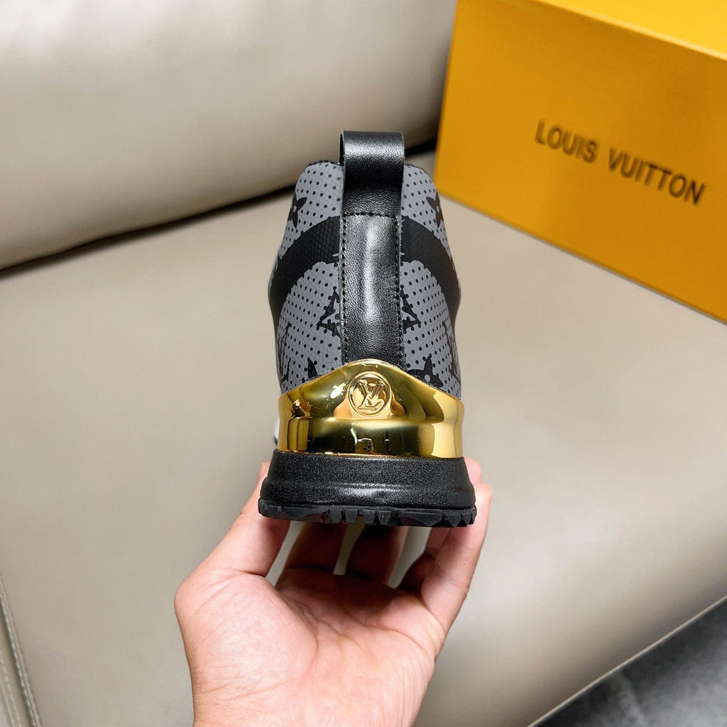 Louis Vuitton Patterned Panel Sneakers — back