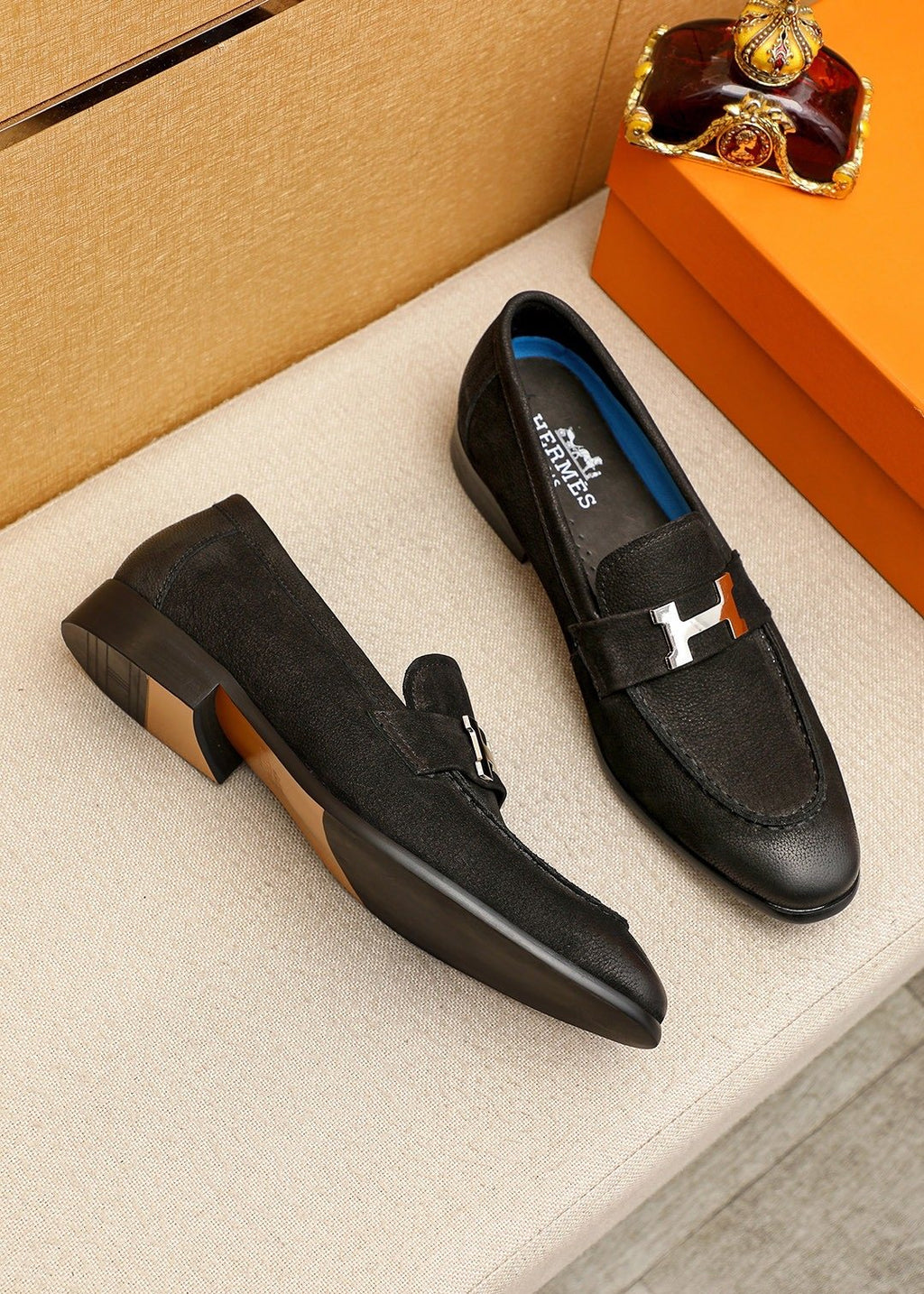 Hermès H-Hardware Loafers — side