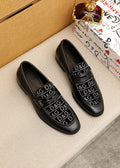 Dolce & Gabbana Text Panel Slip-On Loafers — hero