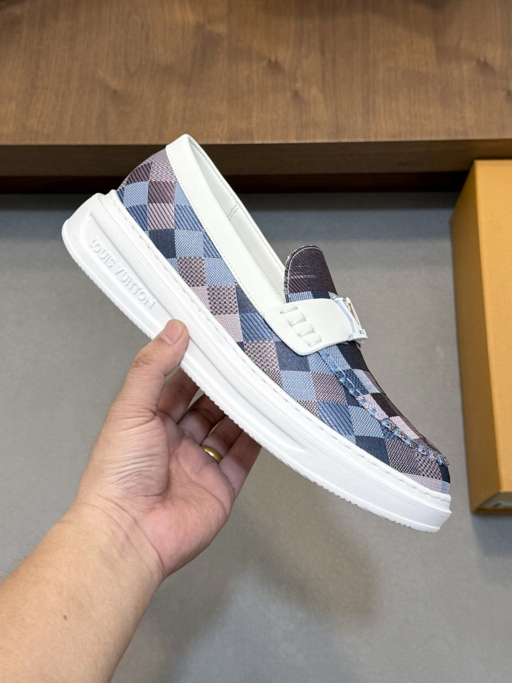 lougou Strap Slip-On Sneakers — side