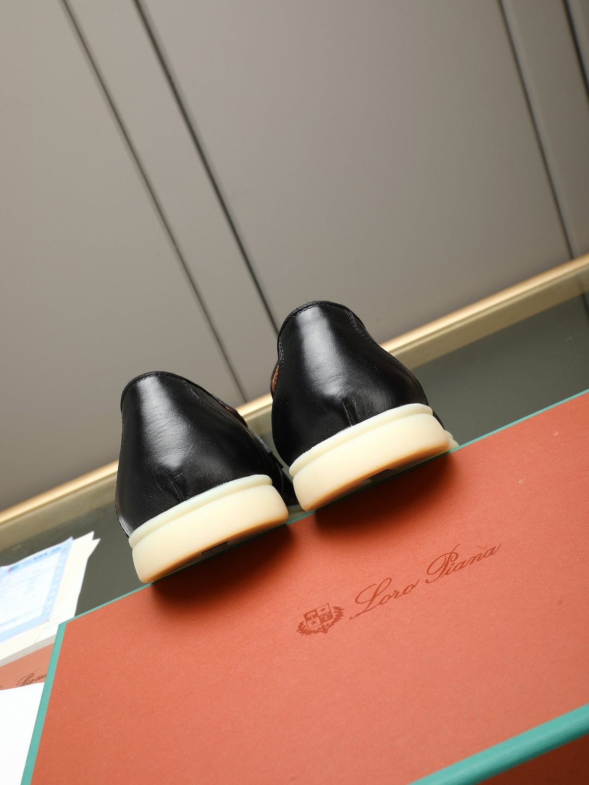 Loro Piana Crocodile-Embossed Loafers — side