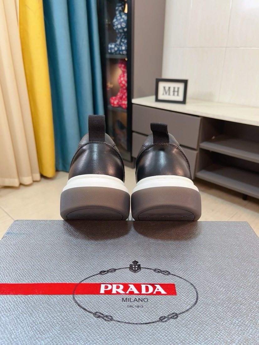 Prada Triangular Logo Sneakers — back